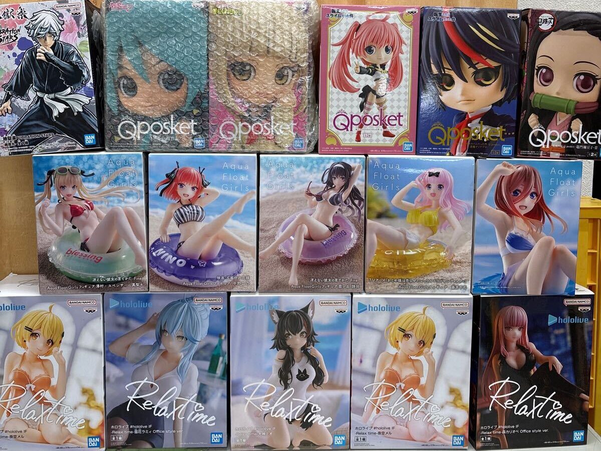 枚方市で大量のプライズフィギュアを出張買取